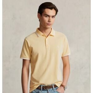 Polo Ralph Lauren Men’s XXL Yellow Stretch Mesh Polo Shirt – Classic Fit – NWOT